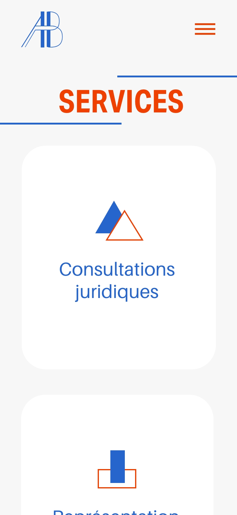 SITE WEB POUR PROFESSION JURIDIQUE